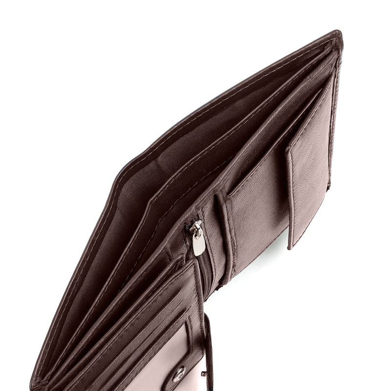 KRONIFY Helios Herren Geldbörse aus Leder mit RFID Schutz
